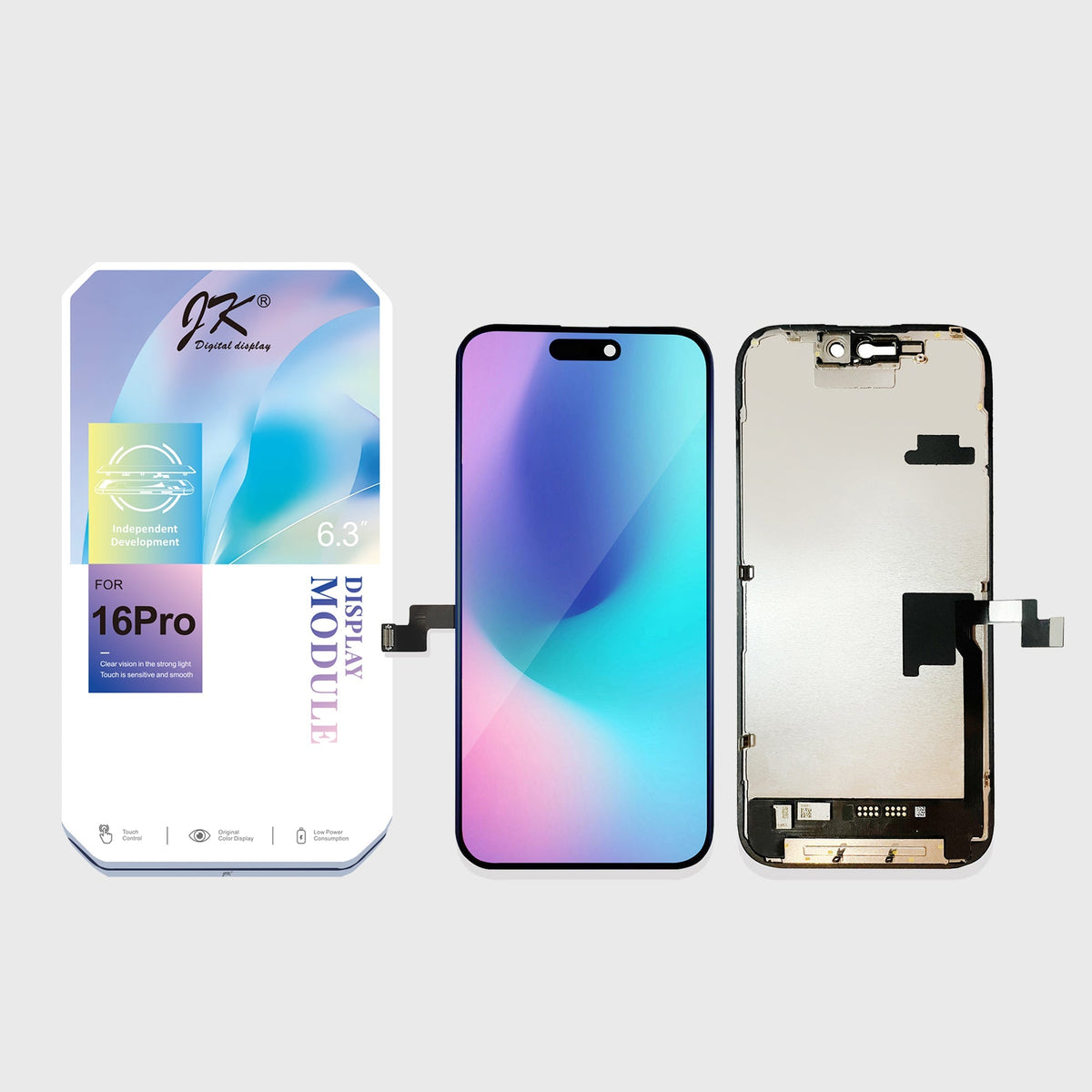 JK Soft OLED Screen Replacement for iPhone 16 Pro (Movable IC)