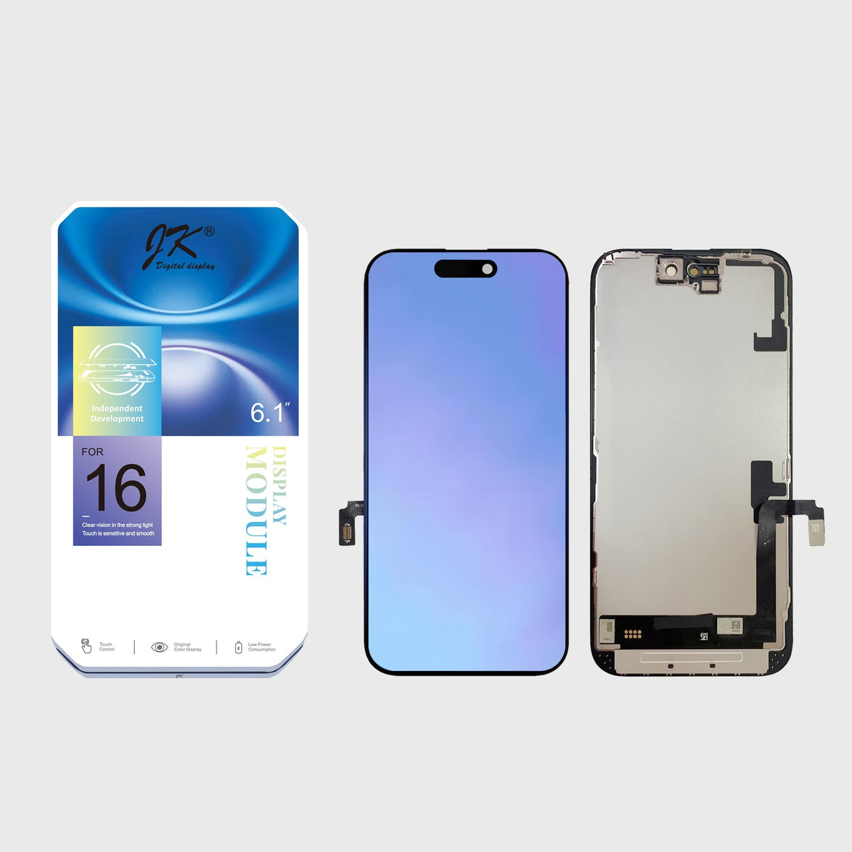JK Soft OLED Screen Replacement for iPhone 16 (Movable IC)