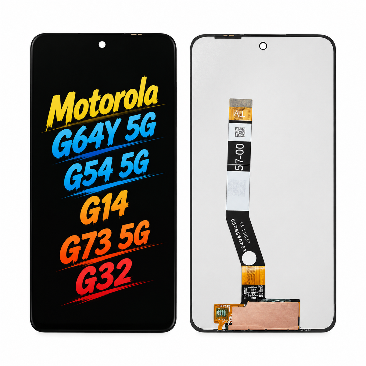 Motorola G64Y 5G/G54 5G/G14/G73 5G/G32 Incell Replacement Phone Screen Assembly — Natural Color & Smooth Touch