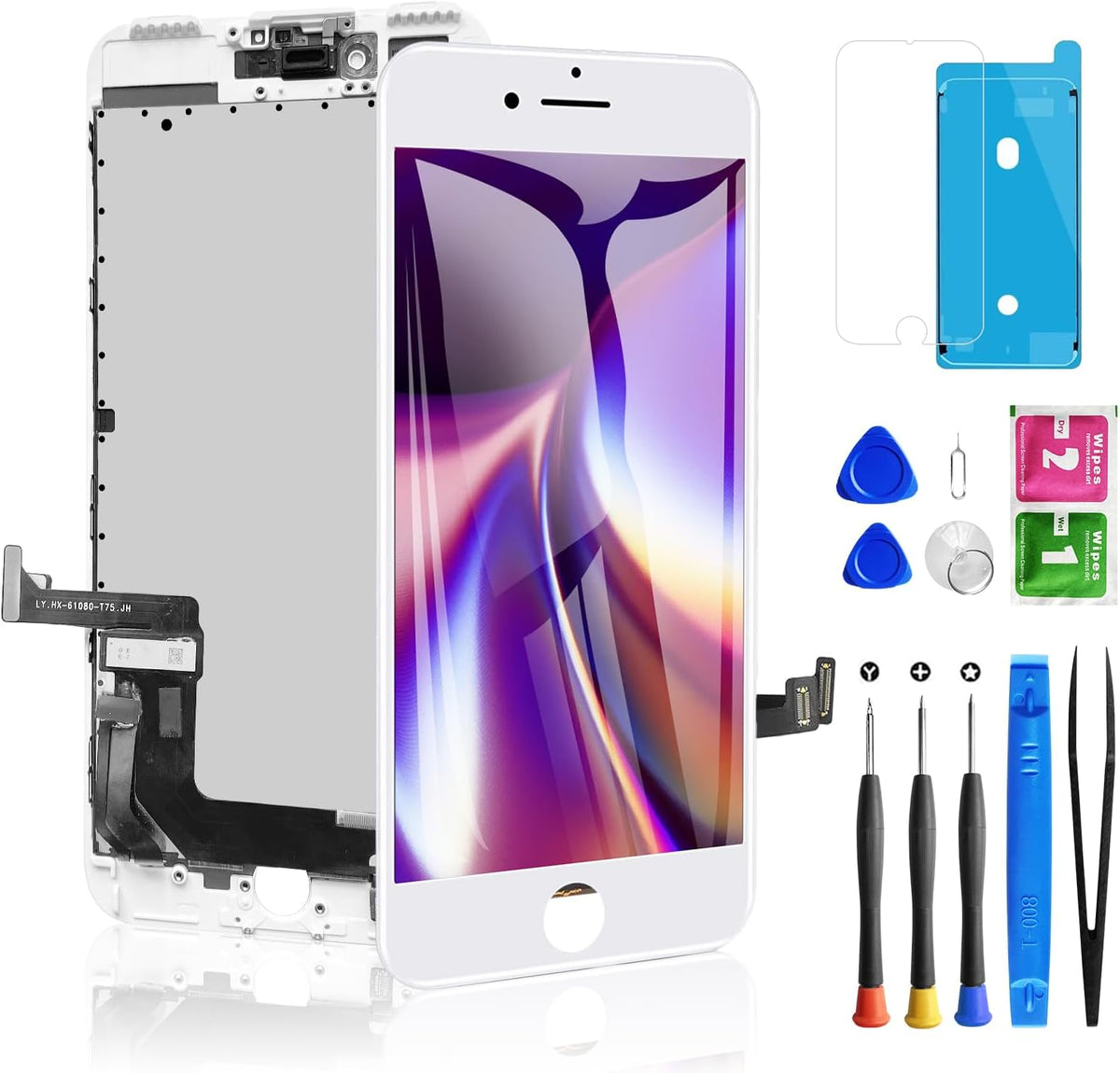 For iPhone 7 Plus White LCD Screen Replacement (In-Cell)