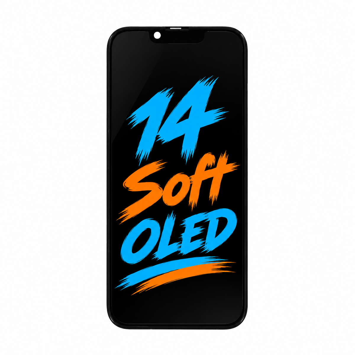 DD Soft OLED Screen Replacement for iPhone 14 — Movable IC Display Assembly, High Brightness & Smooth Touch (6.1")