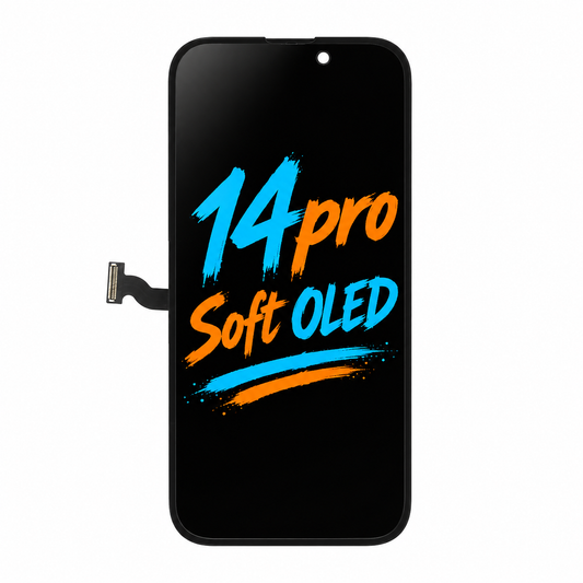 DD Soft OLED Screen Replacement for iPhone 14 Pro — Movable IC Display Assembly, High Brightness & Smooth Touch (6.1")