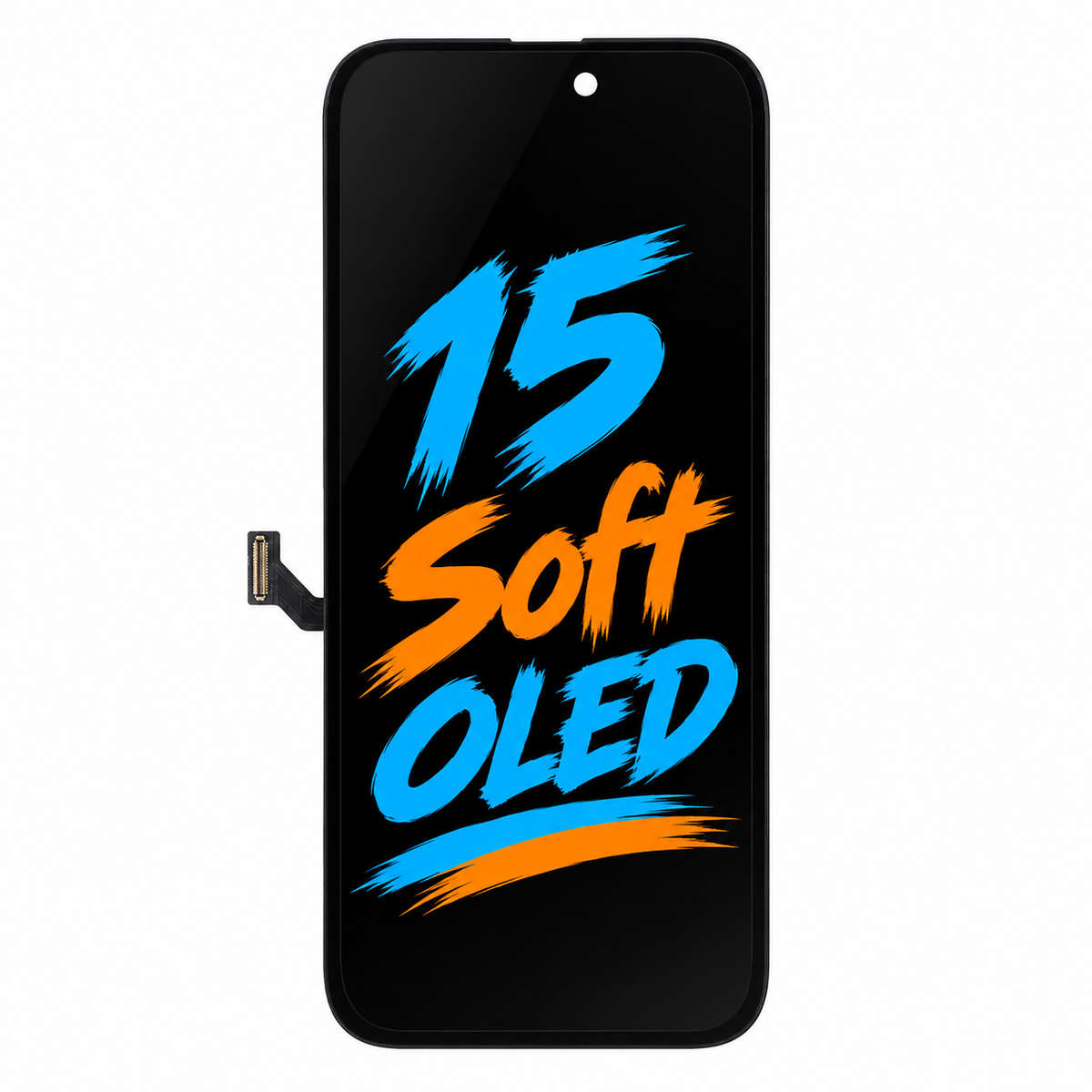 DD Soft OLED Screen Replacement for iPhone 15 — Movable IC Display Assembly, High Brightness & Smooth Touch (6.1")