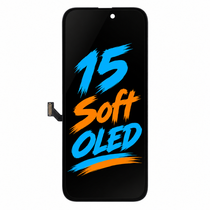 DD Soft OLED Screen Replacement for iPhone 15 — Movable IC Display Assembly, High Brightness & Smooth Touch (6.1")