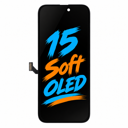 DD Soft OLED Screen Replacement for iPhone 15 — Movable IC Display Assembly, High Brightness & Smooth Touch (6.1")