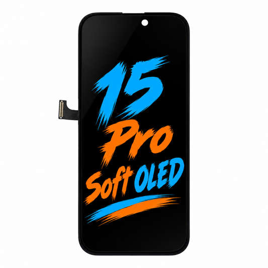 DD Soft OLED Screen Replacement for iPhone 15 Pro — Movable IC Display Assembly, High Brightness & Smooth Touch (6.1")
