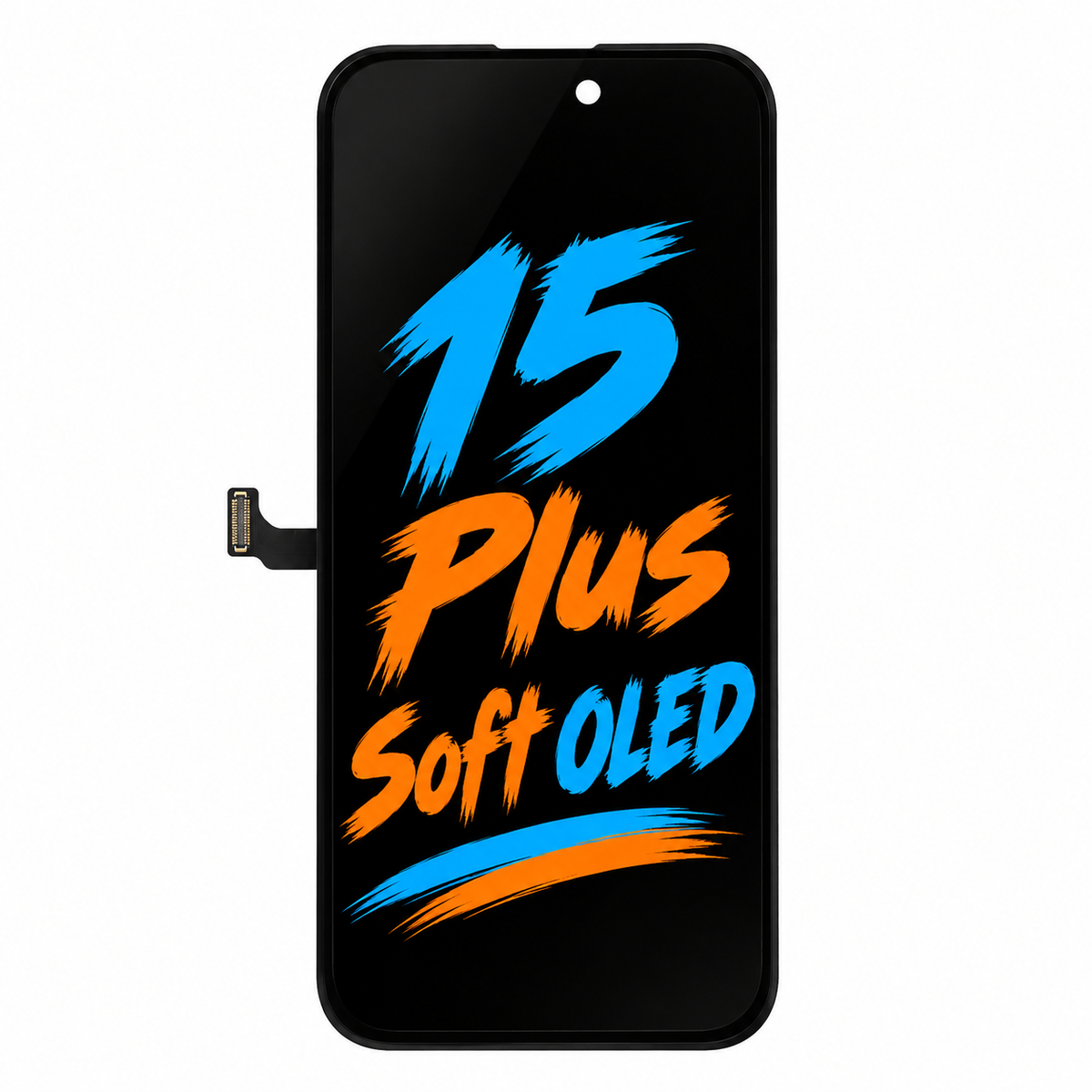 DD Soft OLED Screen Replacement for iPhone 15 Plus — Movable IC Display Assembly, High Brightness & Smooth Touch (6.7")