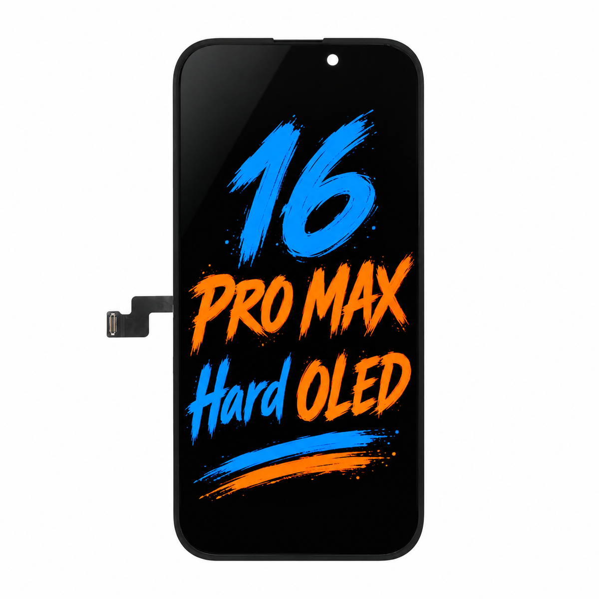 DD Hard OLED Screen Replacement for iPhone 16 Pro Max — Movable IC Display Assembly, High Brightness & Stable Touch (6.7")