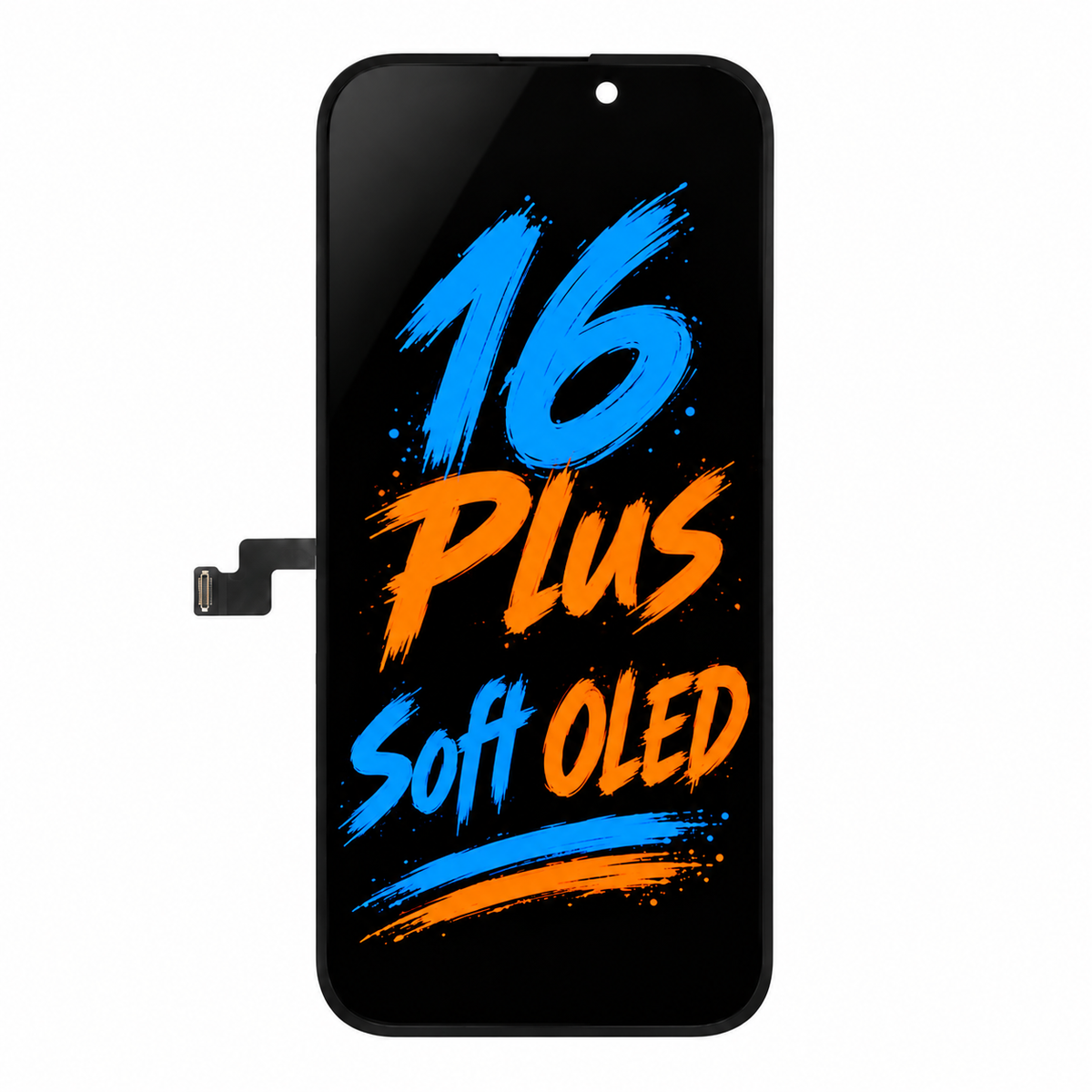 DD Soft OLED Screen Replacement for iPhone 16 Plus — Movable IC Display Assembly, High Brightness & Smooth Touch (6.7")