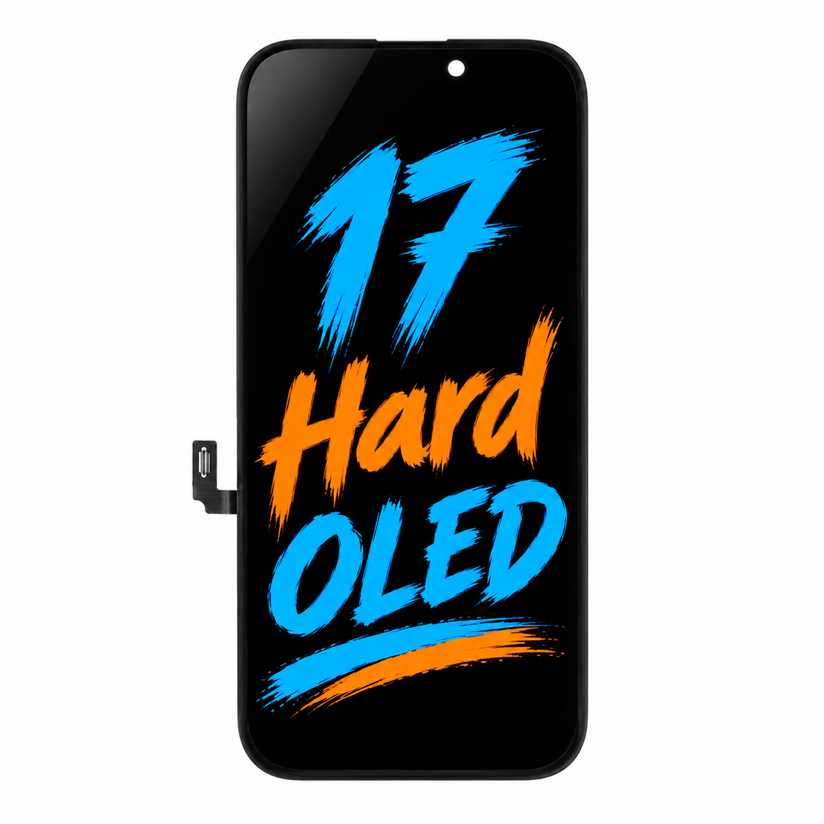 DD Hard OLED Screen Replacement for iPhone 17 — Movable IC Display Assembly, High Brightness & Stable Touch