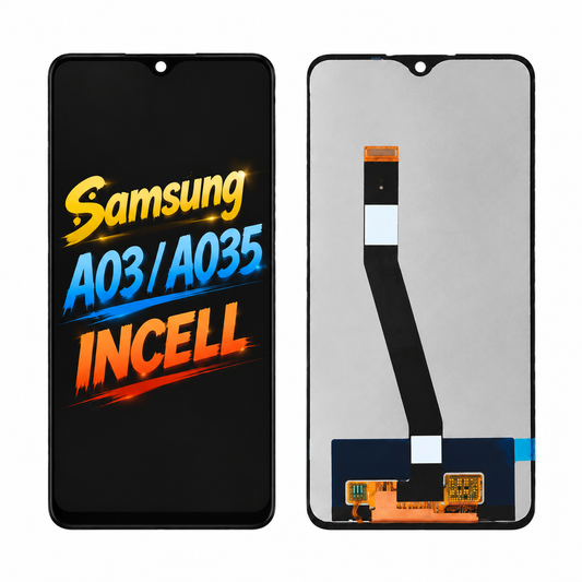Samsung A03 / A035 Incell Screen Assembly Without Frame — Clear Viewing, Responsive Touch & Tested Before Shipping