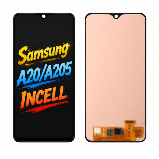 Samsung Galaxy A20 A205 Incell Replacement Screen Assembly — Clear Display, Responsive Touch & Tested