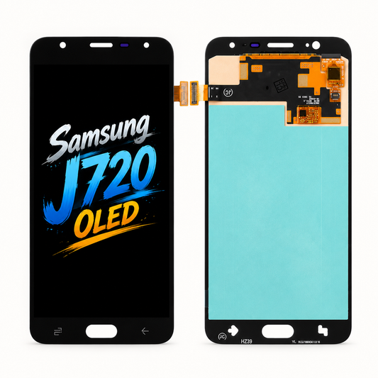 Samsung J720 OLED Replacement Phone Screen Assembly | Natural Color Reproduction for Comfortable Viewing