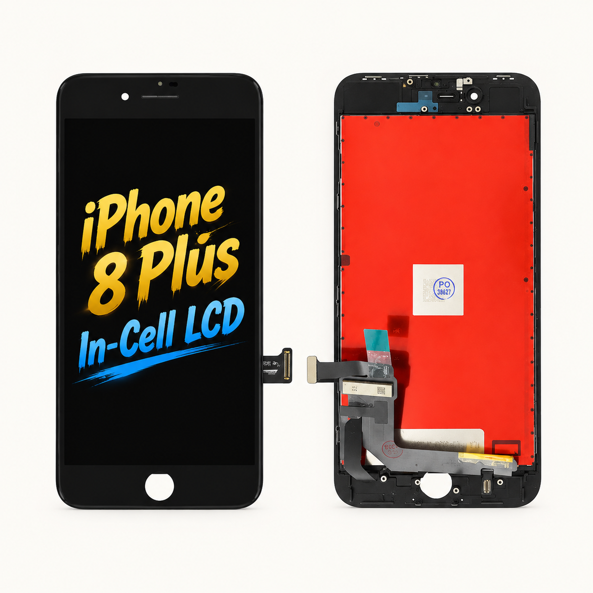 For iPhone 8 Plus Black LCD Screen Replacement (In-Cell)