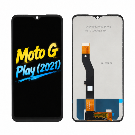 Motorola Moto G Play 2021 Replacement Phone Screen Assembly — Without Frame, Restore Display & Touch