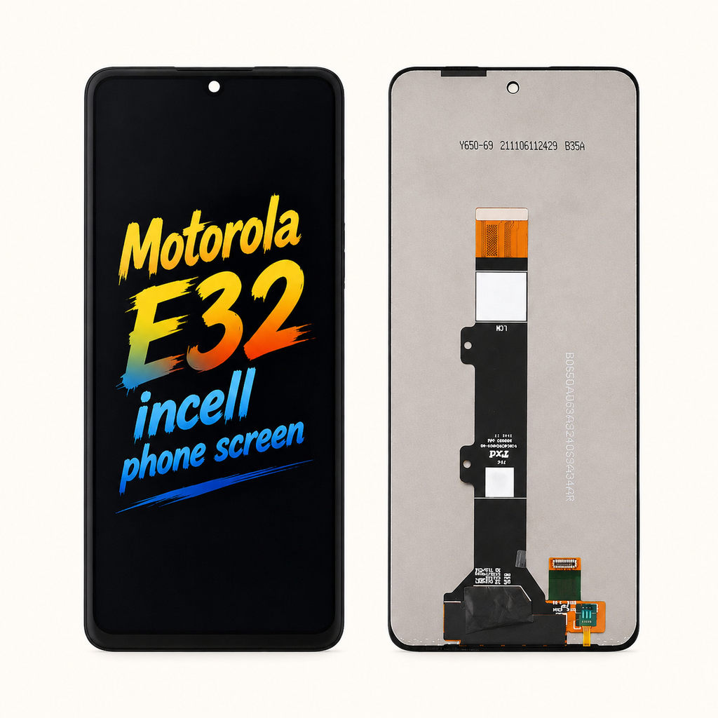 Motorola E32 Incell Replacement Phone Screen Assembly — Clear Color & Smooth Touch