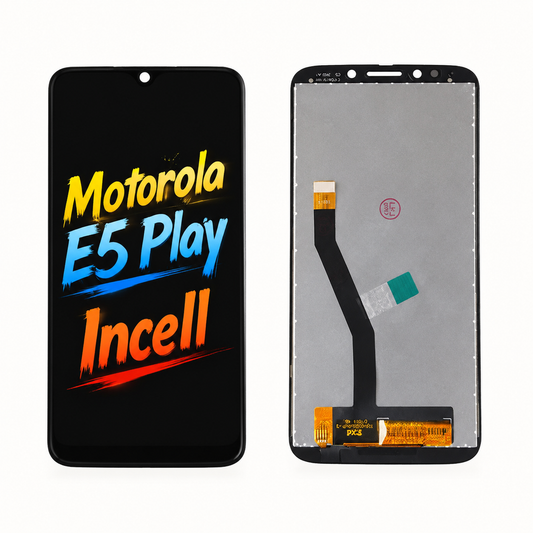 Motorola E5 Play Go Incell LCD Replacement Phone Screen Assembly — Without Frame, Clear Viewing & Smooth Touch
