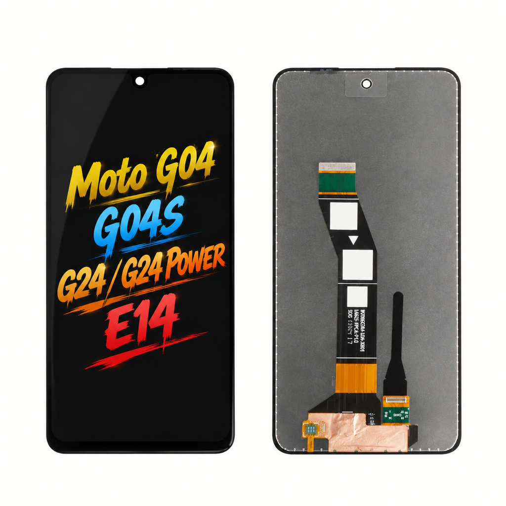 Motorola G04/G04S/G24/G24 Power/E14 Incell Replacement Phone Screen Assembly — Natural Color & Smooth Touch
