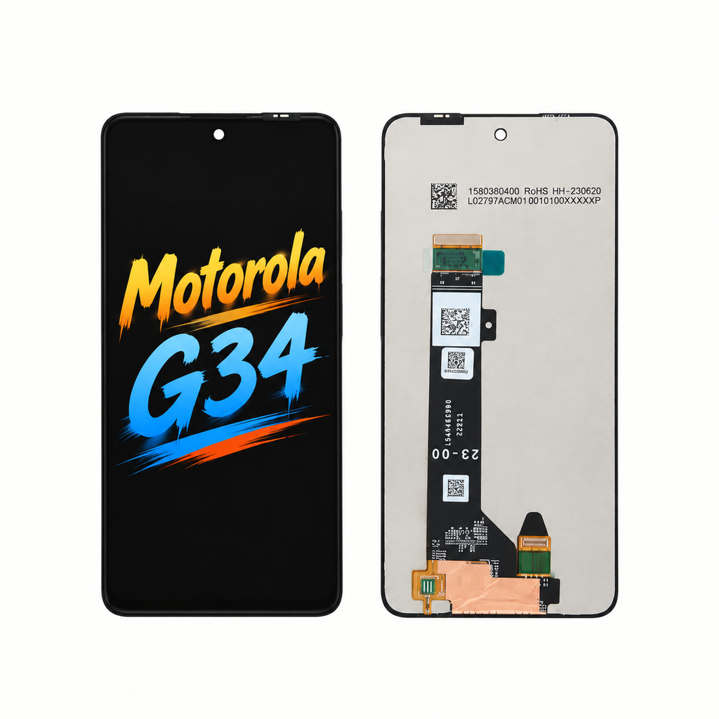 Motorola G34 Incell Replacement Phone Screen Assembly, Restore Display & Touch