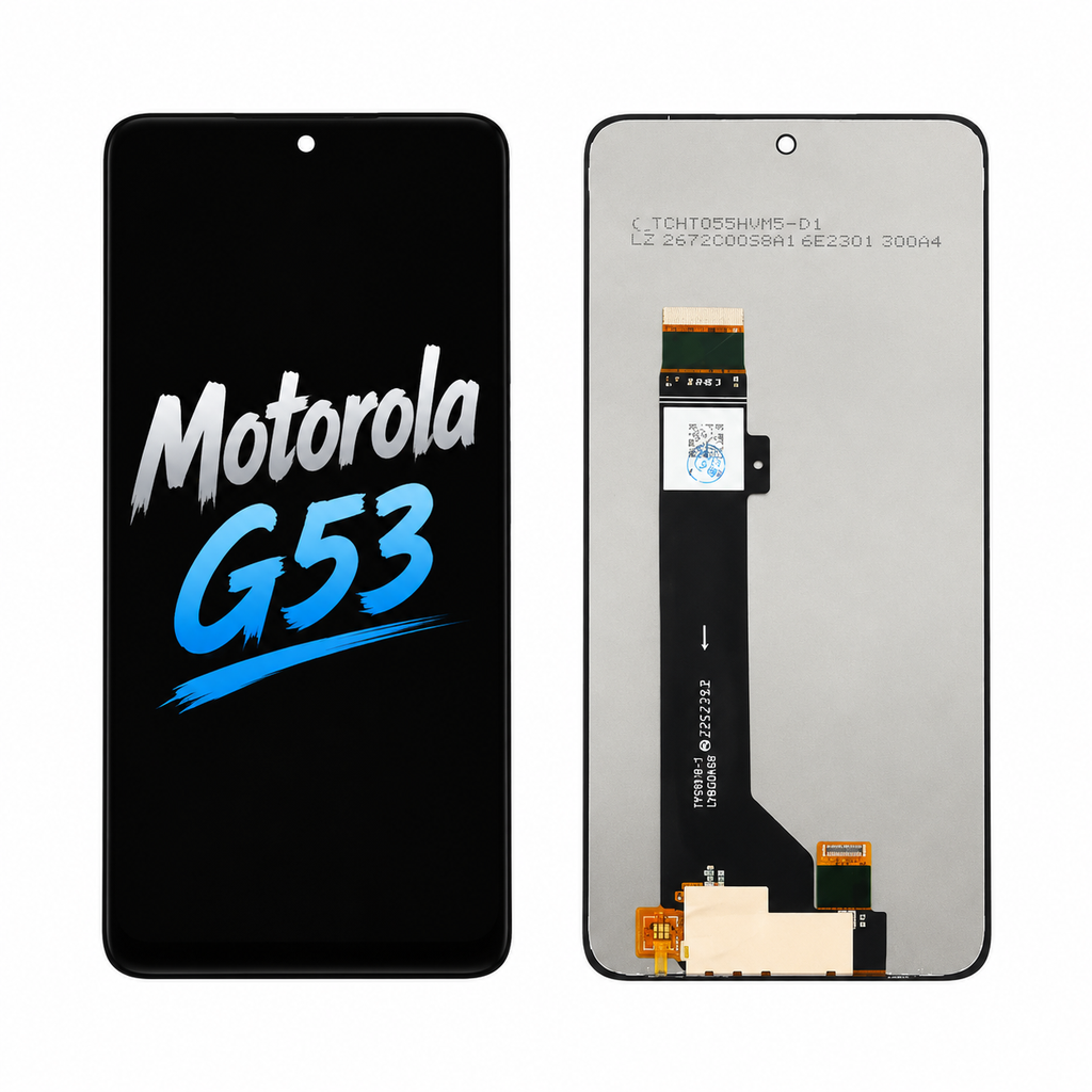 Replacement Phone Screen Assembly for Motorola G53 — Incell Without Frame, Natural Color & Smooth Touch