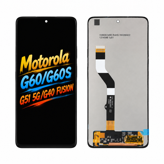 Replacement Phone Screen Assembly for Motorola G60/G60S/G51 5G/G40 Fusion — Incell, Clear Viewing & Smooth Navigation