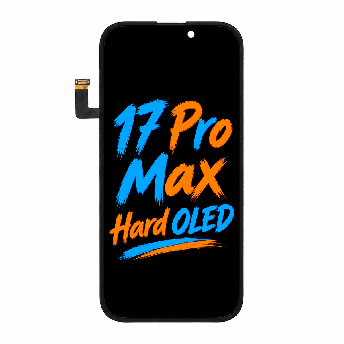 DD Hard OLED Screen Replacement for iPhone 17 Pro Max — Movable IC Display Assembly, High Brightness & Stable Touch