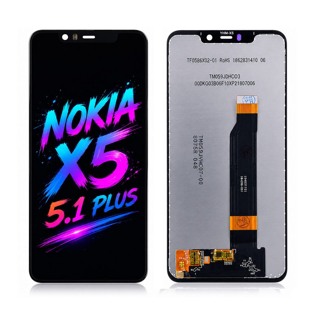 Nokia X5 / 5.1 Plus Incell LCD Screen Assembly Replacement — Vivid Colors, High Brightness Display