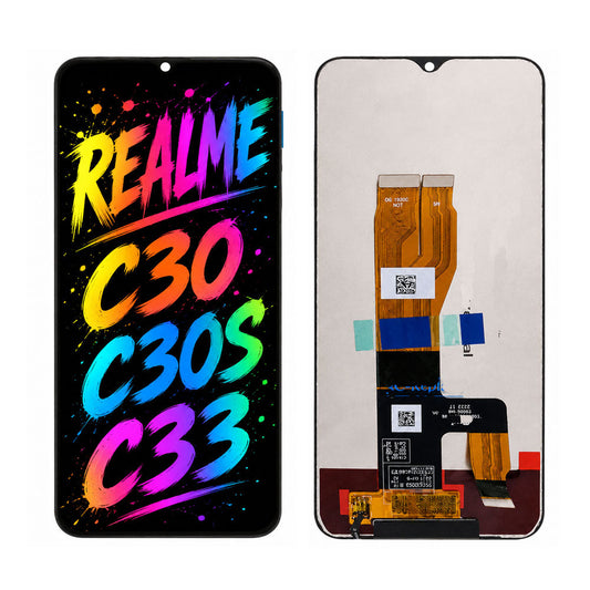 Compatible for Realme C30 / C30S / C33 Screen Assembly Replacement — High Brightness & Clear Color Display