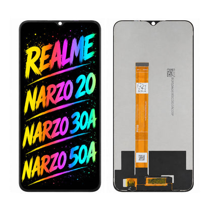 Compatible for Realme Narzo 20 / Narzo 30A / Narzo 50A Screen Assembly Replacement — High Brightness & Clear Color Display