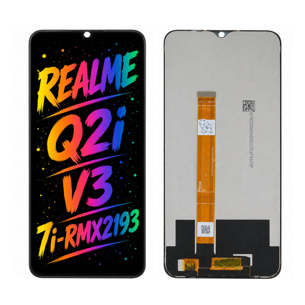 Compatible for Realme Q2i / V3 / 7i RMX2193 Screen Assembly Replacement — High Brightness & Clear Color Display