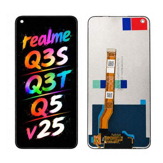 Compatible for Realme Q3s / Q3T / Q5 / V25 Screen Assembly Replacement — High Brightness Display with Accurate Color Reproduction