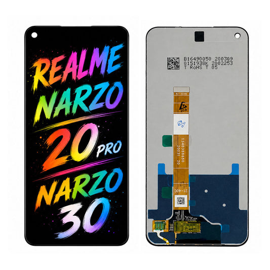 Compatible for Realme Narzo 20 Pro / Narzo 30 Screen Assembly Replacement — High Brightness & Clear Color Display