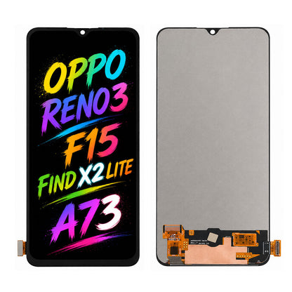 Compatible for OPPO Reno3 / F15 / Find X2 Lite / A73 Screen Assembly Replacement — High Brightness & Vivid Color Display