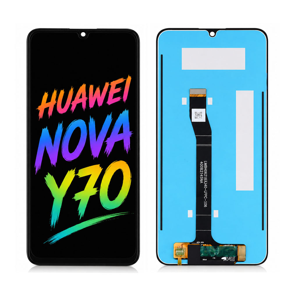 Huawei Nova Y70 Display Screen Assembly — Original Pressed Replacement with Natural Color & High Brightness