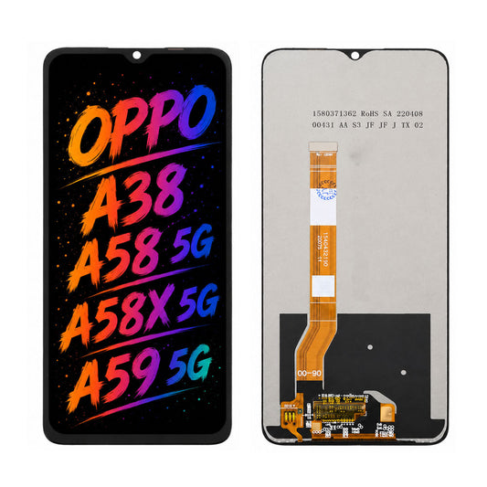 Compatible for OPPO A38 / A58 5G / A58X 5G / A59 5G Screen Assembly Replacement — High Brightness & Clear Color Display