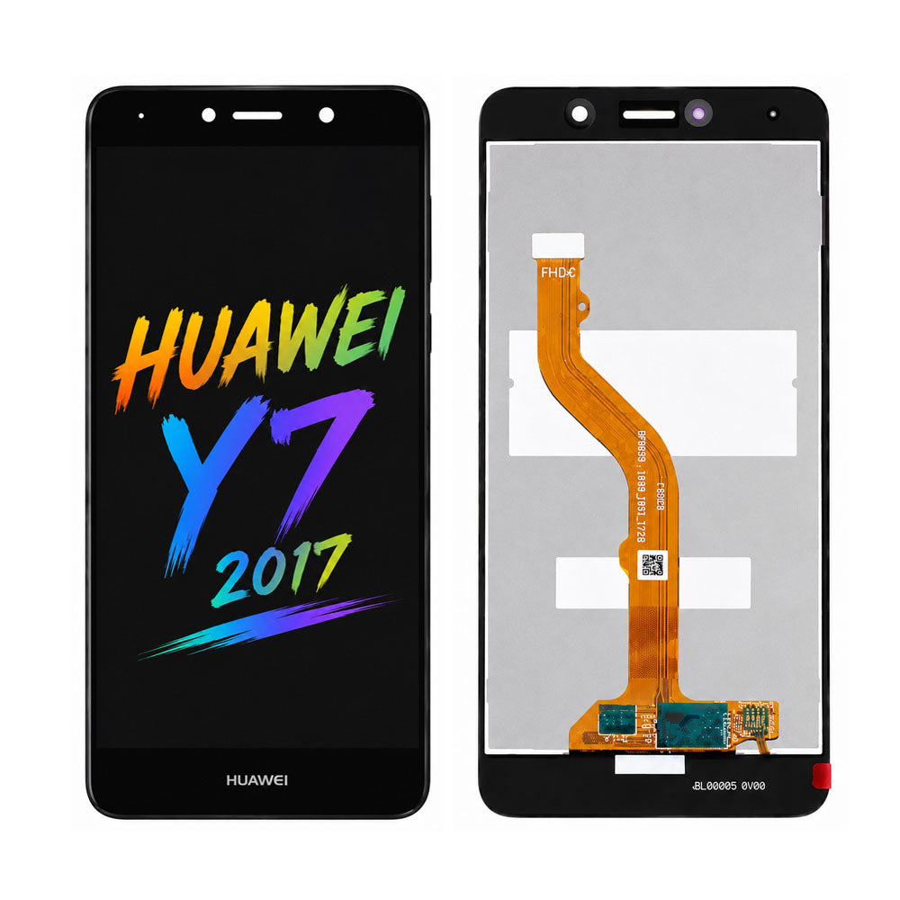 Huawei Y7 2017 LCD Screen Assembly — Original Pressed Replacement with Natural Color & High Brightness Display