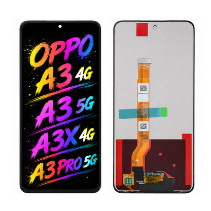 Compatible for OPPO A3 4G / A3 5G / A3X 4G / A3 Pro 5G Screen Assembly Replacement — High Brightness & Vivid Display