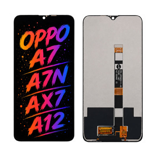 Compatible for OPPO A7 / A7N / AX7 / A12 Screen Assembly Replacement — High Brightness & Clear Color Display