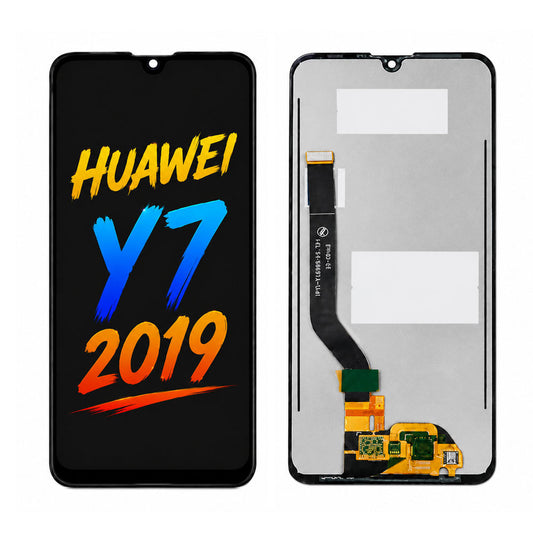 Compatible for Huawei Y7 2019 Screen Assembly Replacement — Original Pressed Display with Vivid Colors & High Brightness