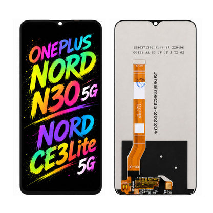 Compatible for OnePlus Nord N30 5G / Nord CE3 Lite 5G Screen Assembly Replacement — High Brightness & Clear Color Display