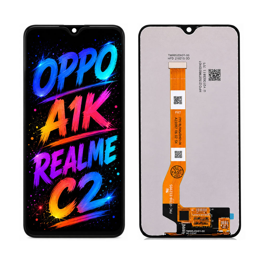 Compatible for OPPO A1K / Realme C2 Screen Assembly Replacement — High Brightness & Clear Color Display
