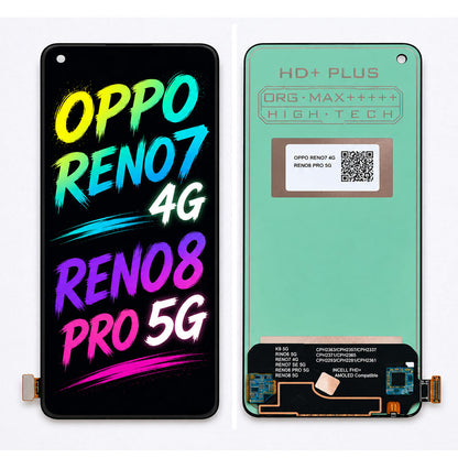 Compatible for OPPO Reno7 4G / Reno8 Pro 5G Screen Assembly Replacement — High Brightness & Vivid Color Display
