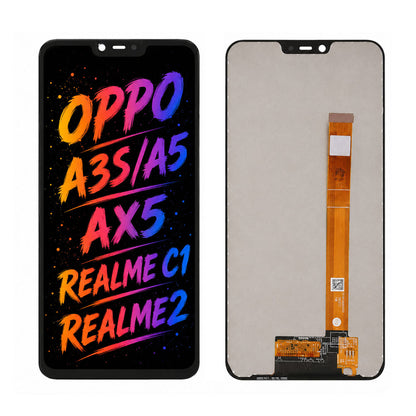 Compatible for OPPO A3S / A5 / AX5 / Realme C1 / Realme 2 Screen Assembly Replacement — High Brightness & Clear Color Display