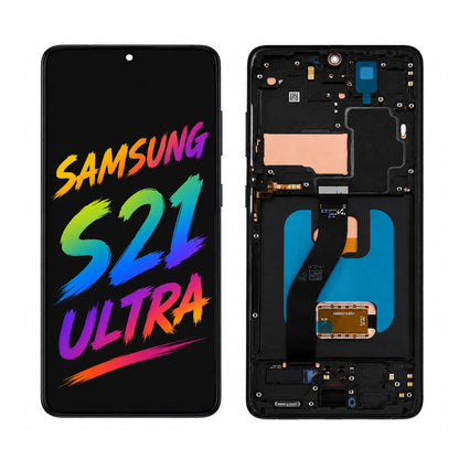 Samsung Galaxy S21 Ultra OLED Screen Replacement — Soft Flexible Display Assembly (G998)