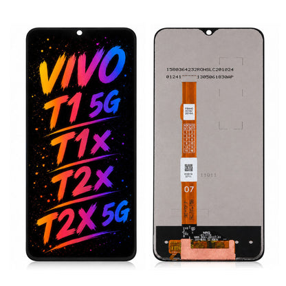 Compatible for Vivo T1 5G / T1X / T2X / T2X 5G Screen Assembly Replacement — High Brightness & Clear Color Display
