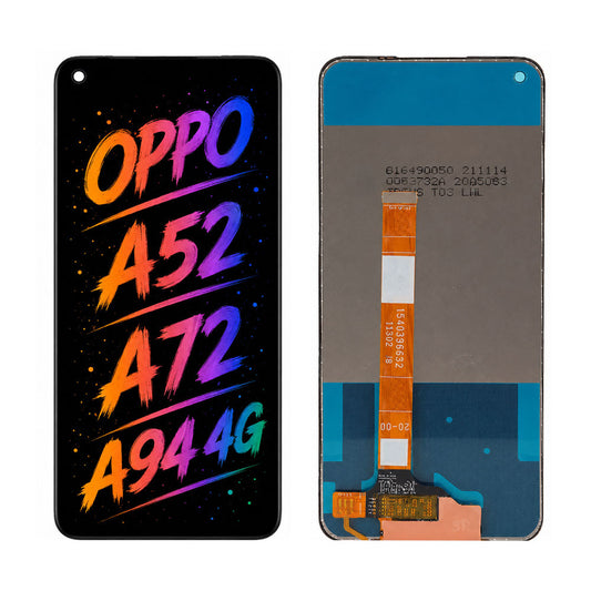 Compatible for OPPO A52 / A72 / A92 4G Screen Assembly Replacement — High Brightness & Clear Color Display