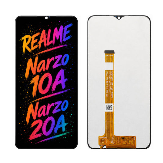 Compatible for Realme Narzo 10A / Narzo 20A Screen Assembly Replacement — Bright Display & Clear Color Performance