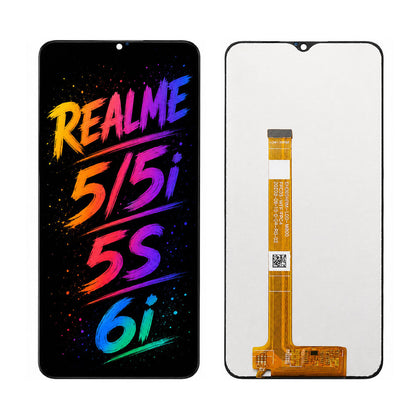 Compatible for Realme 5 / 5i / 5s / 6i LCD Screen Assembly Replacement — High Brightness & Clear Color Display