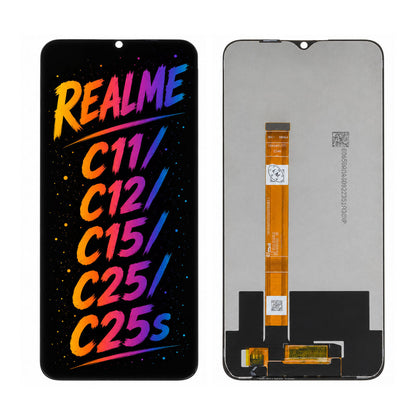 Compatible for Realme C11 / C12 / C15 / C25 / C25s Screen Assembly Replacement — High Brightness & Clear Color Display