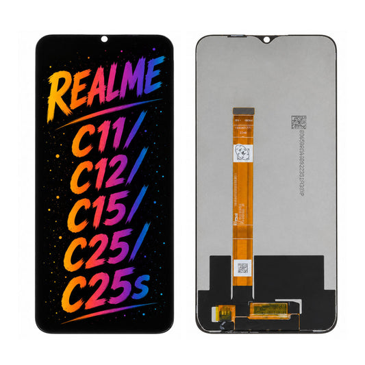 Compatible for Realme C11 / C12 / C15 / C25 / C25s Screen Assembly Replacement — High Brightness & Clear Color Display